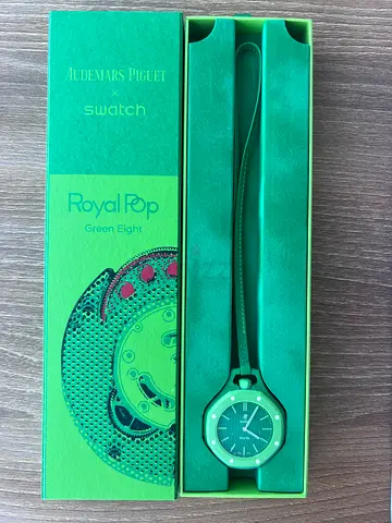 Swatch RoyalPop Green Eight - FULL SET NEW