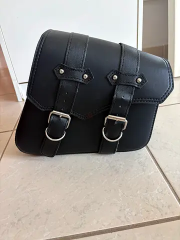 indian.
MOTORBIKE HELMET XL and 
Motorcycle Saddlebags Side Bag Luggage Black PU For