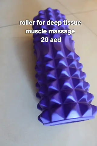 Deep Tissue Massage Foam Roller - Spiked Muscle Roller (Purple)
