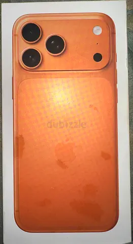 iPhone (boxed) - Cosmic Orange color, original Apple packaging