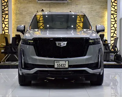 AED 5,454 EMi at 0% DP | Cadillac Escalade 600 Black Edition ( 2024 Model ) in Grey Color Canadian S