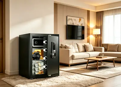 Luxury Biometric Fingerprint Safe (Black) 60*36*41