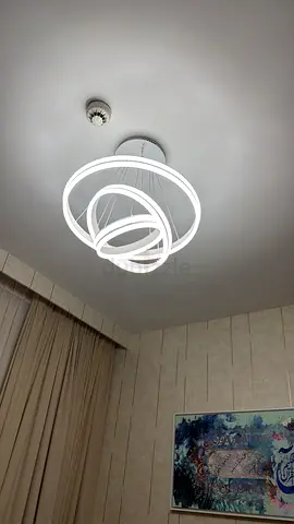 Modern LED Ceiling Light Fixture - Circular Ring Design (Like New)