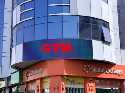 Gym installe lcd screen