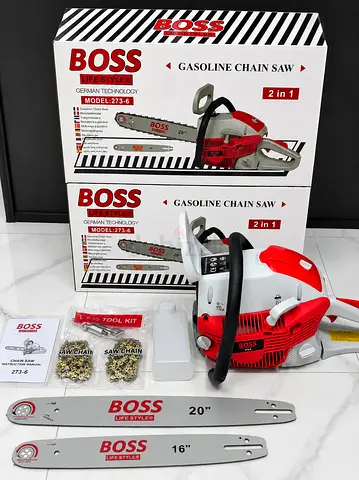 🪚 BOSS Gasoline Chain Saw 2 in 1 🔥 Model: 273-6 |