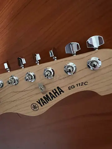 Yamaha EG112C electric guitar+ amplifier - good condition, playable, with all accessories
