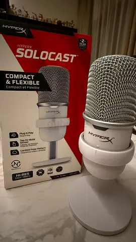 HyperX SoloCast USB Condenser Microphone - White