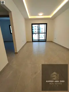Brand new 1BR for annual rent in Ajman with parking and 1 month free, master bedroom, spacious hall,