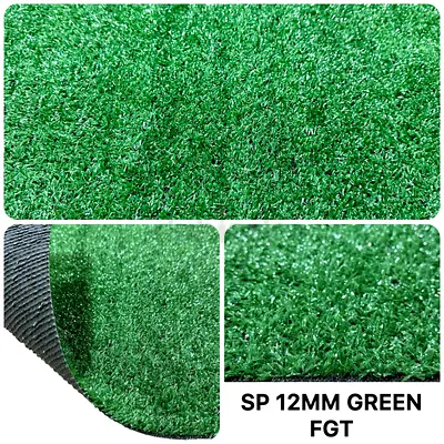 12mm Green Artificial Grass Turf Roll - Indoor/Outdoor