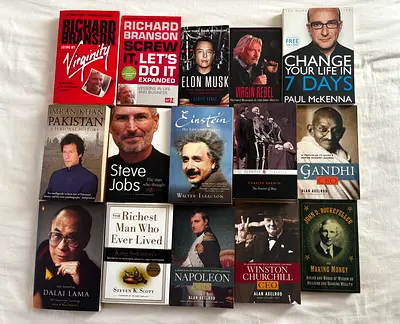 15 Bestselling Business, Biography, Leadership  History Books – Excellent Condition