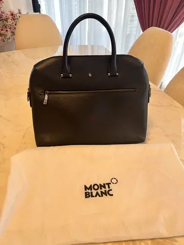 Authentic Montblanc Leather Executive Briefcase | Excellent Condition | Original Dust Bag