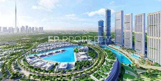 Luxury 1-BR | Lagoon Facing | High Floor | Premium Views | Sobha River Crescent | Sobha Hartland II