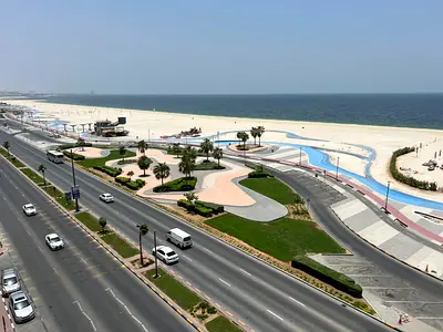 Ajman Corniche Brand New 3 Bedroom Apartment with Direct Sea View, Store Room, Balcony, 3 Bathrooms and Central AC Premium Finishes