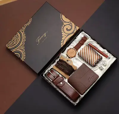 Gift box men belt wollet