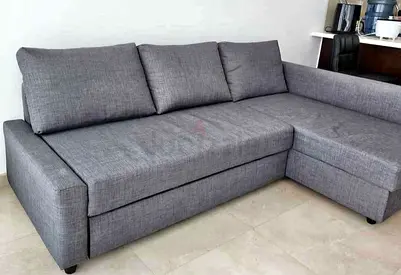 Grey L-Shaped Sectional Sofa