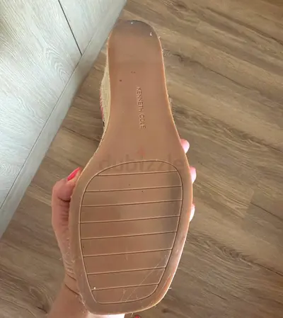 Kenneth Cole beige espadrille wedge sandals - used only once, Excellent Condition