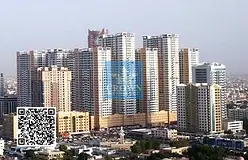 Furnished 2Bedroom Hall w/ 2 balconies and open view in Ajman One Tower 7