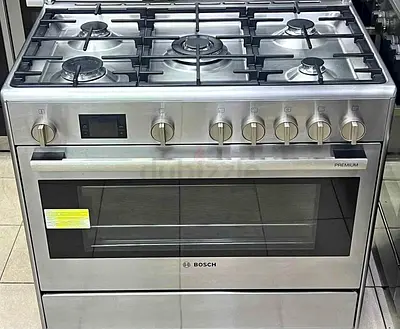 Bosch Stainless Steel 5-Burner Gas Range with Oven - Good Condition