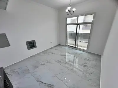 Studio in Al Jurf 3 near China Market, balcony, modern finishing and central AC.