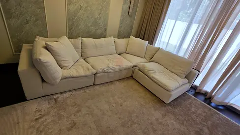 Lucious Cloud feather 🪶 filled modular sofa Marina home