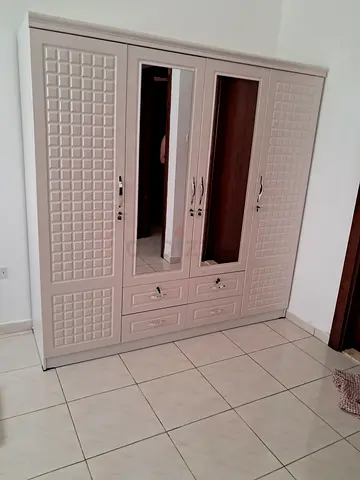 Brand new 4 door wood cabinet good quality space saving wardrobe