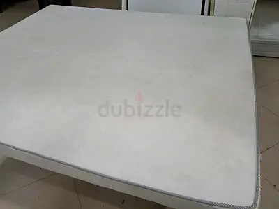Used King Size Mattress Top / Protector - Light Beige