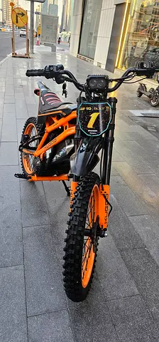Wish 02pro Off-Road Electric Dirt Bike - Orange/Black, Good Condition