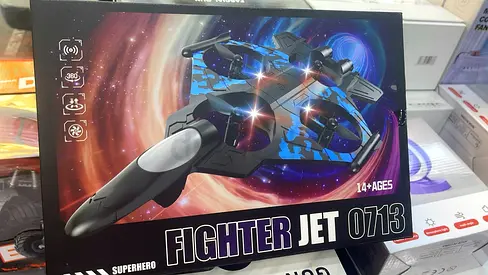 Remote Control Fighter Jet Toy - Works, Good Condition