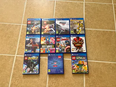 Bundle of 11 PS4 KIDS GAMES - LEGO, Sports and Family Games (Good Condition).  BUNDLE DEAL!