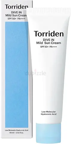 SALE! Torriden Dive In Mild Sun Cream / Sunscreen SPF50+ PA++++ (60 ml)