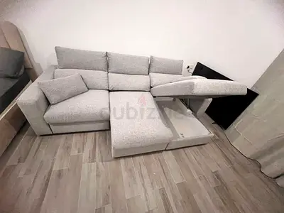 ikea Eskilstuna L shape sofa bed with storage