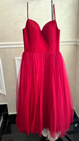 Stunning Red Evening Gown - Worn Once (Professionally Dry Cleaned)
