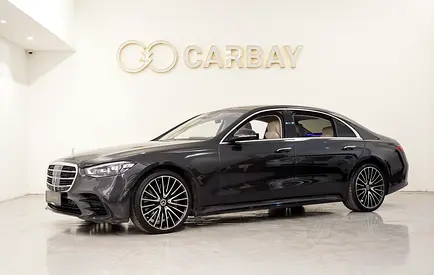 AED 3587 PM | MERCEDES S500 4MATIC 2021 | 1 YEAR WARRANTY & SERVICE CONTRACT | HIGH SPECS