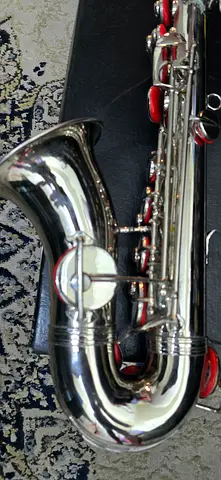 Saxophone with case
