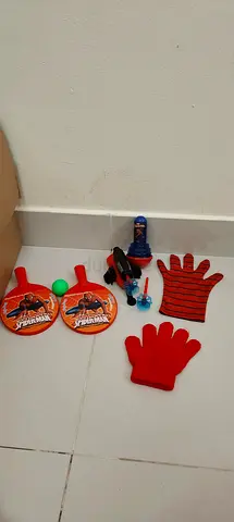 Spider-Man Toy Set with Paddles and Web Launcher