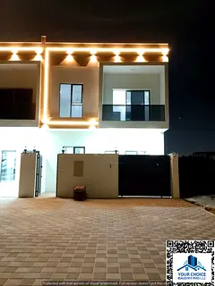 Luxury villa for sale in Al Helio 2 – Ajman, featuring a modern design and high-end finishes, stra