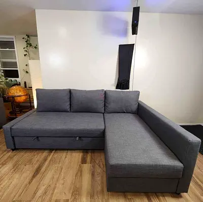 Ikea Gray Friheten L-shaped sofa combed-10/10