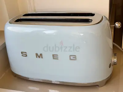 SMEG 2-Slice Retro Toaster - Light Blue, Good Condition