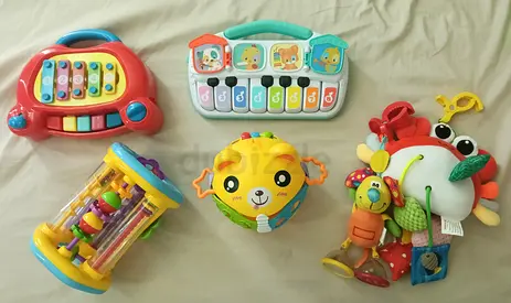 Bundle of 6 Baby Musical Development Toys - Good Used Condition