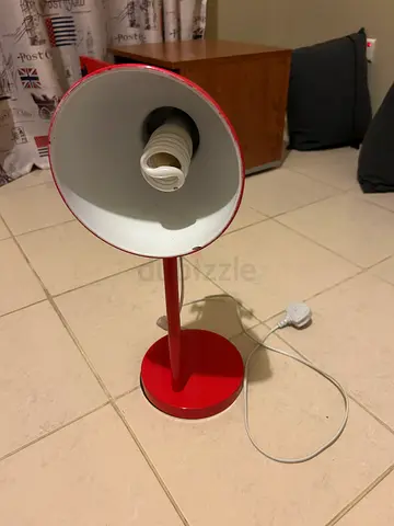 Red Adjustable Table Lamp