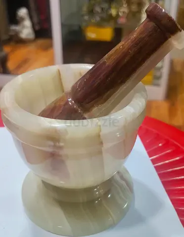 Marble Mortar and Pestle Set 16cm height