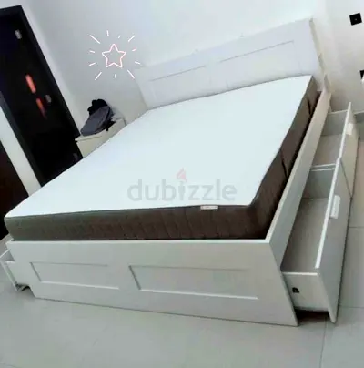 Ikea bremenes bed with mattress king size