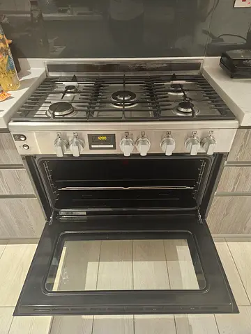 Electrolux Cooker stove 90x60cm 5-Burner Gas Hob Cast-Iron Pan Supports Fan Oven