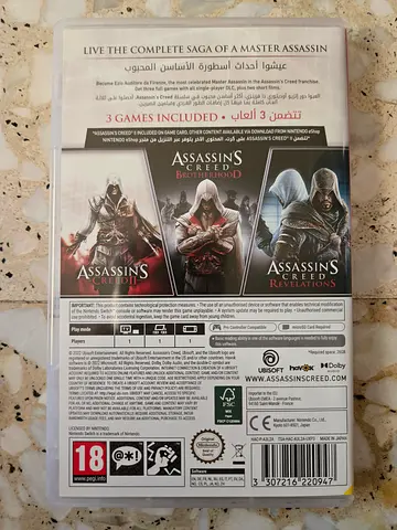 Assassins Creed Trilogy (Revelations, Brotherhood, II) - Nintendo Switch 1