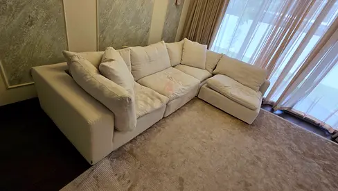 Marina home lucious feather 🪶 filled sofa modular sofa