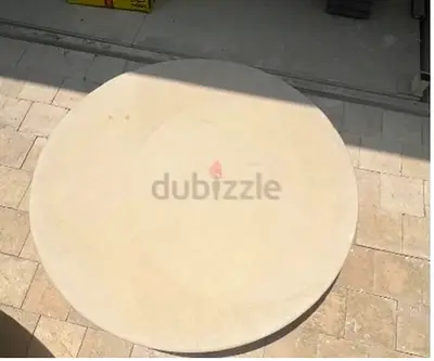 Round Stone Garden Table Top