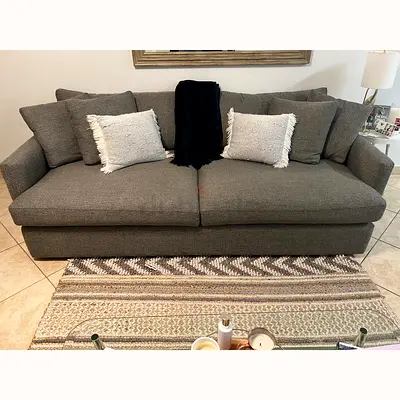 Crate and Barrel Lounge Deep large 2 seater sofa size 210cm