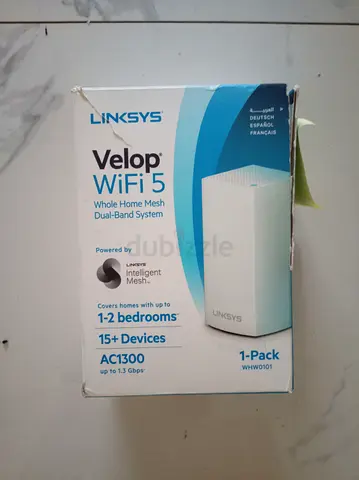 Linksys Velop WiFi 5 AC1300 Mesh Router - 1 Pack (WHW0101)