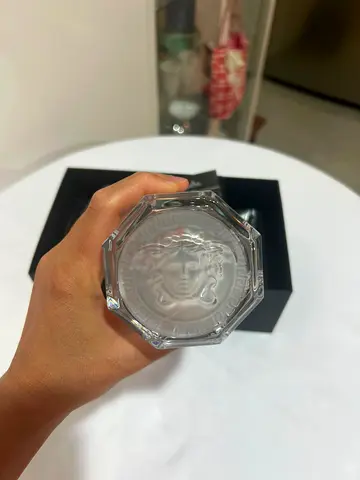 Brand new Versace crystal glass tumbler — unused, flawless condition