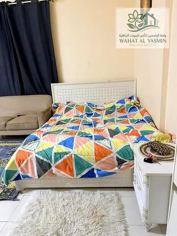 Furnished studio apartment for monthly rent in Al Butina, Sharjah
